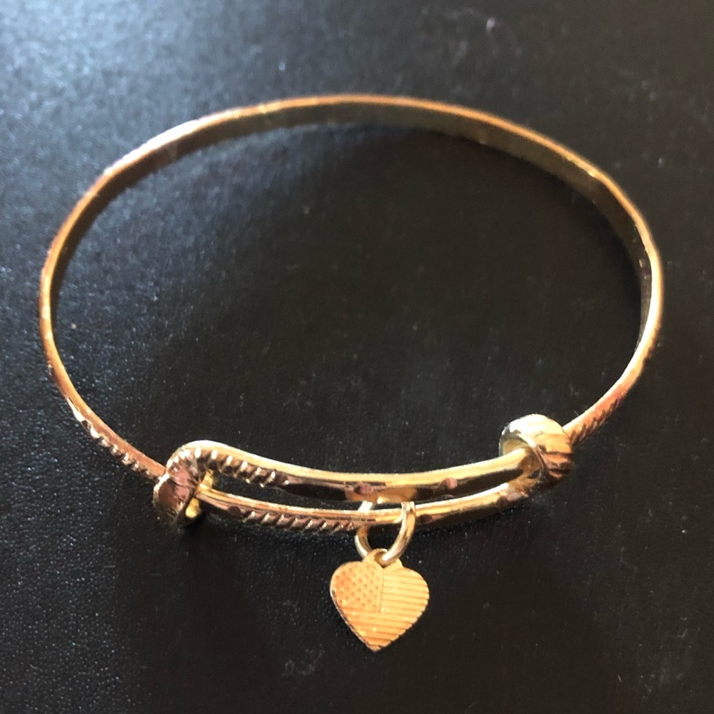 Alex and Ani Rare Thick Textured Bangle Shiny Gold